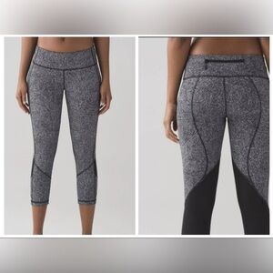Lululemon Pace Rival Crop 22" Full-On Luxtreme Legging Side Pockets Sz 10